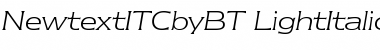 Download ITC Newtext Light Italic Font Title Preview
