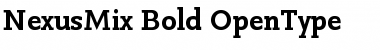 Download NexusMix-Bold Regular Font