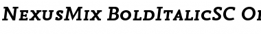 Download NexusMix-BoldItalicSC Regular Font