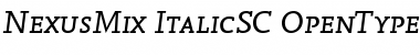 Download NexusMix-ItalicSC Regular Font