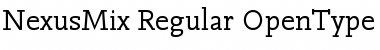 Download NexusMix-Regular Regular Font