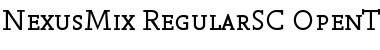 Download NexusMix-RegularSC Regular Font