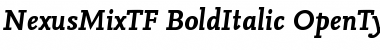 Download NexusMixTF-BoldItalic Font