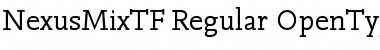 Download NexusMixTF-Regular Font