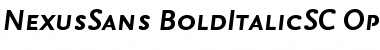 Download NexusSans Bold Italic SC Font
