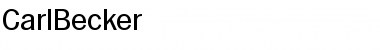 Download CarlBecker Regular Font Title Preview