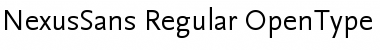 Download NexusSans Regular Font