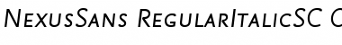 Download NexusSans Regular Italic SC Font