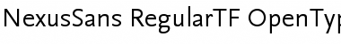 Download NexusSans Regular TF Font