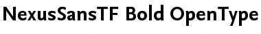 Download NexusSansTF-Bold Regular Font