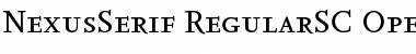 Download NexusSerif-RegularSC Regular Font