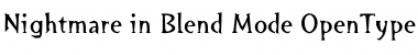 Download Nightmare in Blend Mode Regular Font