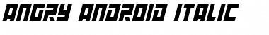 Download Angry Android Italic Font Title Preview