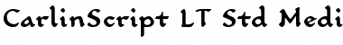 Download CarlinScript LT Std Medium Regular Font Title Preview