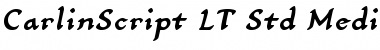 Download CarlinScript LT Std MediumIt Regular Font Title Preview