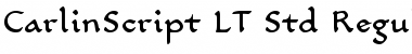 Download CarlinScript LT Std Regular Regular Font Title Preview