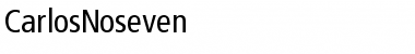 Download CarlosNoseven Regular Font Title Preview