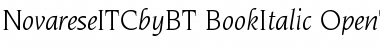 Download ITC Novarese Book Italic Font Title Preview