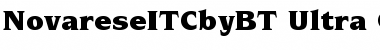 Download ITC Novarese Ultra Font Title Preview
