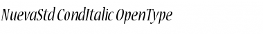 Download Nueva Std Condensed Italic Font Title Preview