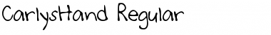 Download CarlysHand Regular Font Title Preview