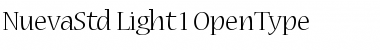 Download Nueva Std Light Font Title Preview