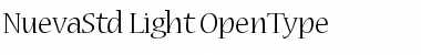 Download Nueva Std Light Font Title Preview