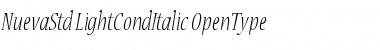 Download Nueva Std Light Condensed Italic Font Title Preview