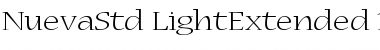 Download Nueva Std Light Extended Font Title Preview