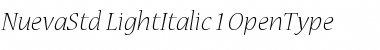 Download Nueva Std Light Italic Font Title Preview