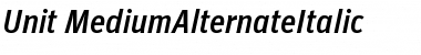 Download Unit-MediumAlternateItalic Regular Font