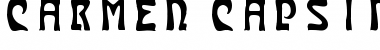 Download Carmen CapsInside Regular Font Title Preview