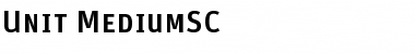 Download Unit-MediumSC Regular Font
