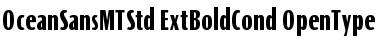 Download Ocean Sans MT Std XBold Cond Font Title Preview