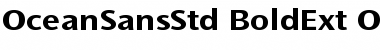 Download Ocean Sans Std Bold Extended Font Title Preview
