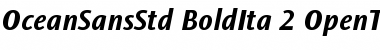 Download Ocean Sans Std Bold Italic Font Title Preview