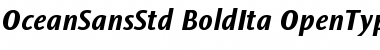 Download Ocean Sans Std Bold Italic Font Title Preview