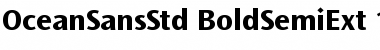 Download Ocean Sans Std Bold SemiExtended Font Title Preview