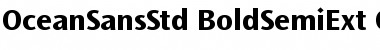 Download Ocean Sans Std Bold SemiExtended Font Title Preview