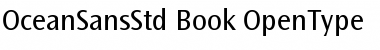 Download Ocean Sans Std Book Font Title Preview