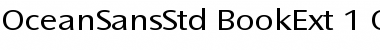 Download Ocean Sans Std Book Extended Font Title Preview