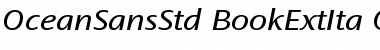 Download Ocean Sans Std Book Extended Italic Font Title Preview