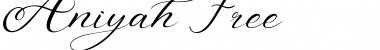 Download Aniyah Regular Font Title Preview