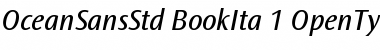 Download Ocean Sans Std Book Italic Font Title Preview