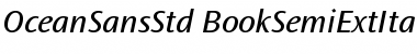 Download Ocean Sans Std Book SemiExtended Italic Font Title Preview