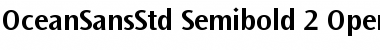 Download Ocean Sans Std Semibold Font Title Preview