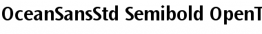 Download Ocean Sans Std Semibold Font Title Preview