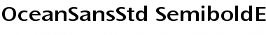 Download Ocean Sans Std Semibold Extended Font Title Preview