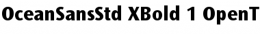 Download Ocean Sans Std ExtraBold Font Title Preview