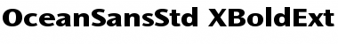 Download Ocean Sans Std ExtraBold Extended Font Title Preview